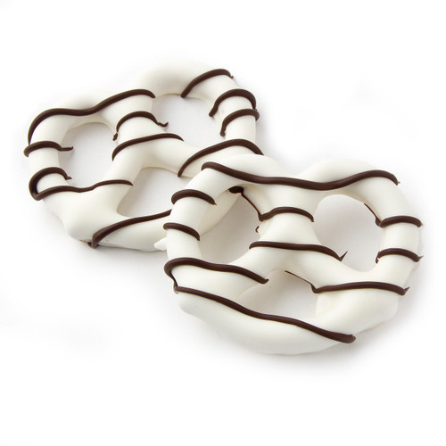Stringed White Chocolate Covered Pretzels Stringed White Chocolate Covered Pretzels
