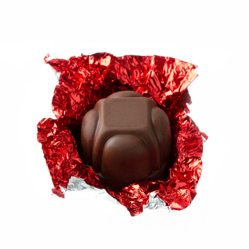 Non-Dairy Red Foiled Diamond Chocolate Truffle Non-Dairy Red Foiled Diamond Chocolate Truffle