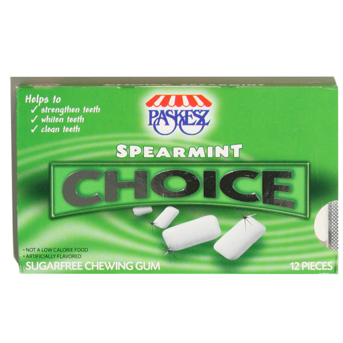 Choice Sugar Free Spearmint Gum Choice Sugar Free Spearmint Gum