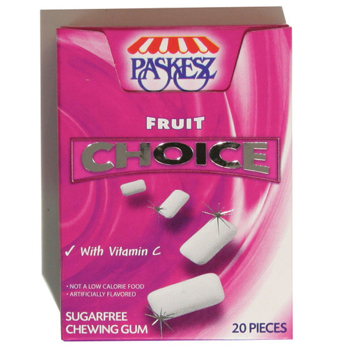 Choice Sugar Free Fruit Gum Box Choice Sugar Free Fruit Gum Box