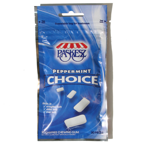 Choice Sugar Free Peppermint Gum Bag Choice Sugar Free Peppermint Gum Bag