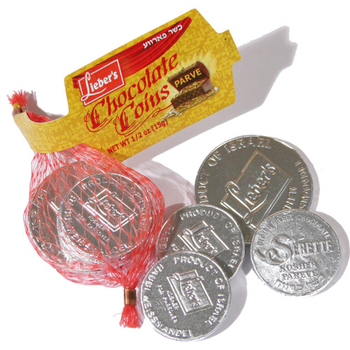 Pareve Chocolate Silver Foil Coins (Kosher for Passover) Pareve Chocolate Silver Foil Coins (Kosher for Passover)