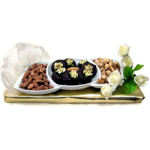 3-Section Ceramic Gift Tray 3-Section Ceramic Gift Tray