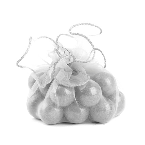 Silver Organza Pouches - 12CT Bag Silver Organza Pouches - 12CT Bag