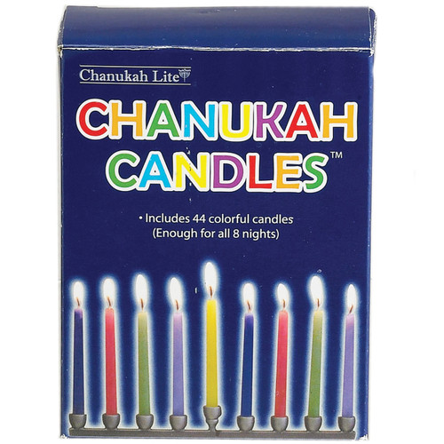 Multicolored Chanukah Candles Multicolored Chanukah Candles