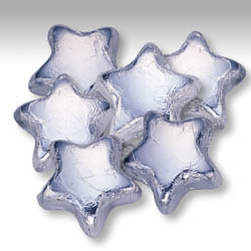 Silver Foiled Milk Chocolate Stars