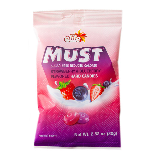 Elite Must Sugar Free Strawberry & Blueberry Candy Elite Must Sugar Free Strawberry & Blueberry Candy