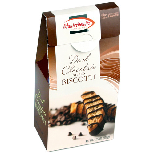 Manischewitz Dark Chocolate Dipped Biscotti Manischewitz Dark Chocolate Dipped Biscotti