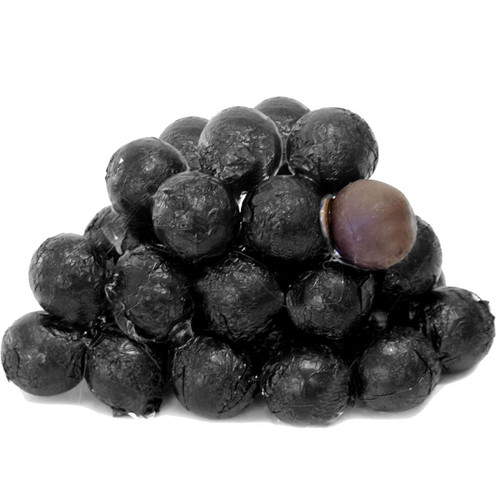 Black Foiled Milk Chocolate Balls Black Foiled Milk Chocolate Balls