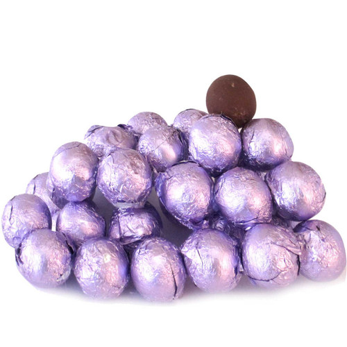 Lavender Foiled Milk Chocolate Balls Lavender Foiled Milk Chocolate Balls