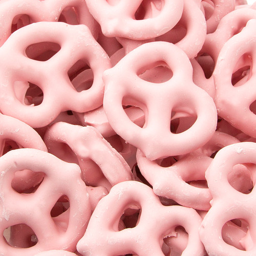 Pink Yogurt Covered Pretzels - Strawberry Pink Yogurt Covered Pretzels - Strawberry