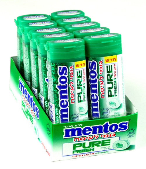 Mentos Pure Fresh Spearmint Gum - 10CT Box  Mentos Pure Fresh Spearmint Gum - 10CT Box