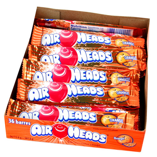 AirHeads Orange Taffy Candy Bars - 36CT Box AirHeads Orange Taffy Candy Bars - 36CT Box