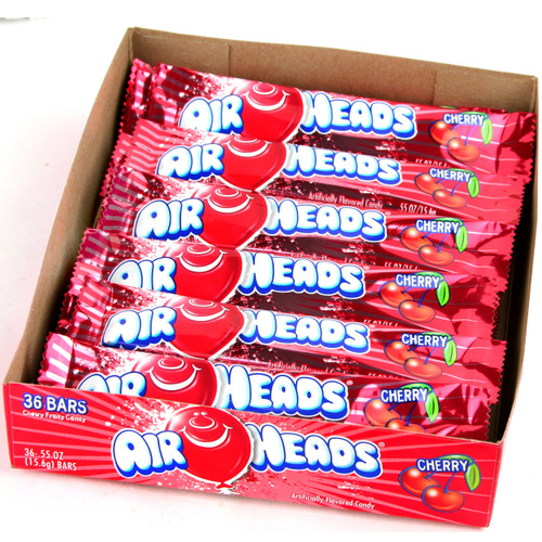 AirHeads Cherry Taffy Candy Bars - 36CT Box AirHeads Cherry Taffy Candy Bars - 36CT Box