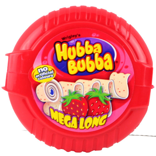 Hubba Bubba Strawberry Bubble Gum Tape Hubba Bubba Strawberry Bubble Gum Tape