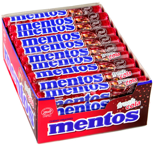 Mentos Fresh Cola Candy Rolls - 40CT Case Mentos Fresh Cola Candy Rolls - 40CT Case