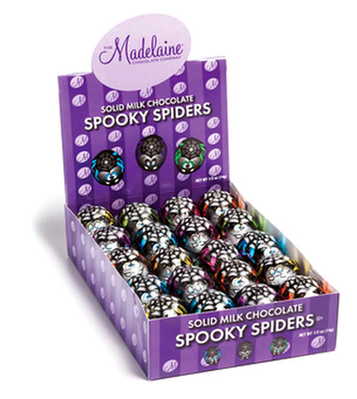 Milk Chocolate Spooky Spiders - 60CT Case