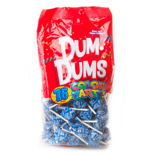 Blue Dum Dum Pops - Blueberry - 75CT Blue Dum Dum Pops - Blueberry - 75CT