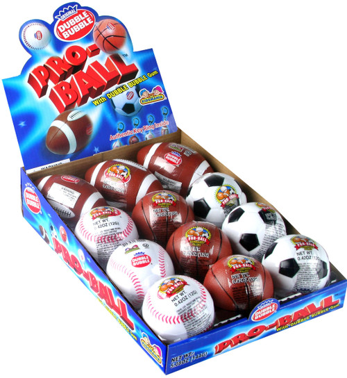Dubble Bubble Gum Sports Pro Balls - 12CT Box 