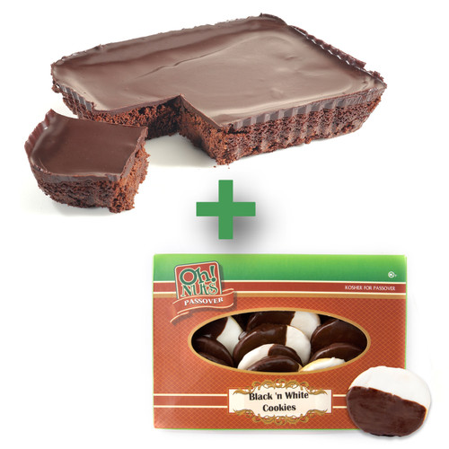 Passover Brownie Cake + Black & White Cookies COMBO Passover Brownie Cake + Black & White Cookies COMBO