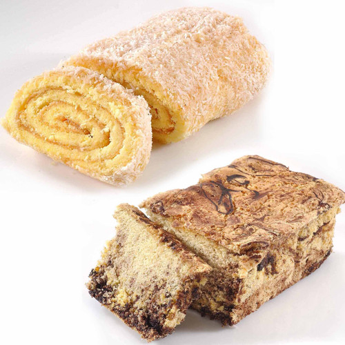 Passover Apricot Jelly Roll + Marble Cake Combo Passover Apricot Jelly Roll + Marble Cake Combo