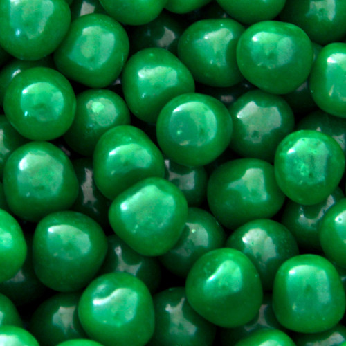 Dark Green Fruit Sours Candy Balls - Green Apple