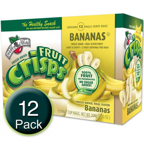Freeze-Dried Banana Fruit Crisps - 12CT Box Freeze-Dried Banana Fruit Crisps - 12CT Box