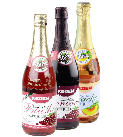 Engraved Sparkling Grape Juice Bottle - Concord Grape Juice Engraved Sparkling Grape Juice Bottle - Concord Grape Juice