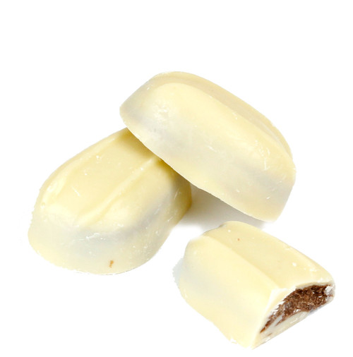 White Oblong Praline Chocolate Truffles - 5 LB Box White Oblong Praline Chocolate Truffles - 5 LB Box