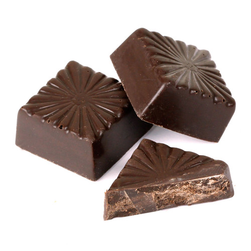 Dark Square Praline Chocolate Truffles - 5 LB Box 