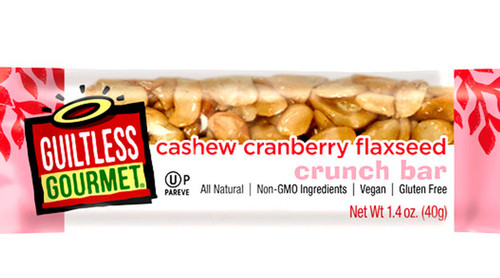Cashew Flaxseed Crunch Bar with Cranberries - 6-Pack