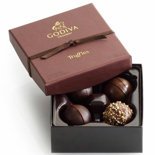 Godiva Signature Chocolate Truffles Gift Box - 4 Pc. Godiva Signature Chocolate Truffles Gift Box - 4 Pc.