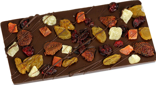 Handmade Dark Belgian Chocolate Bar - Dried Fruit Handmade Dark Belgian Chocolate Bar - Dried Fruit