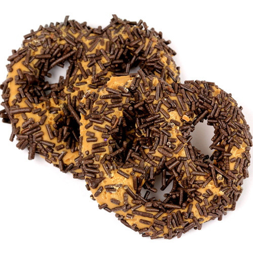 Peanut Chocolate Covered Pretzels with Chocolate Sprinkles - 10CT Box