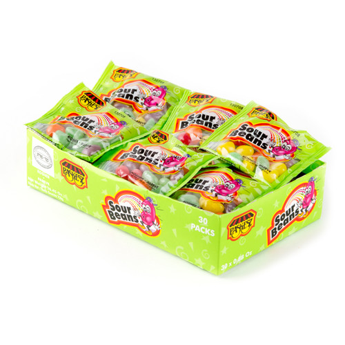 Sour Beans Mini Packs- 30 Count Box