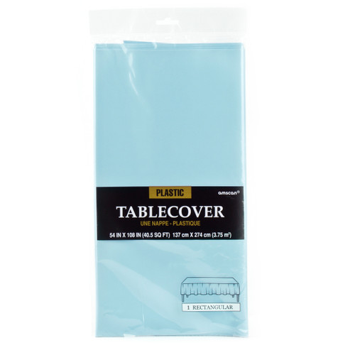 Robins Egg Blue Plastic Table Cover