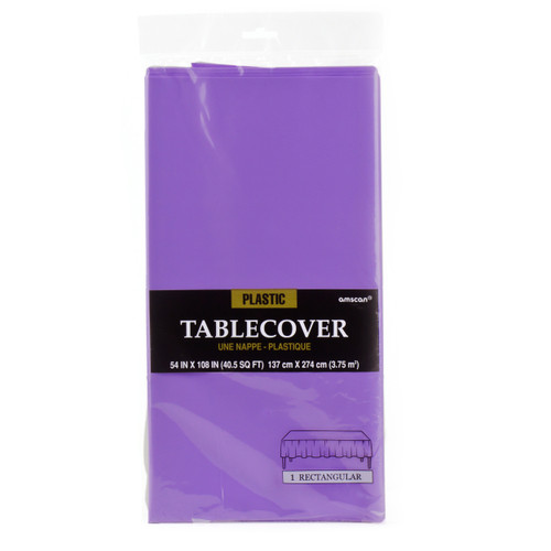 Purple Plastic Table Cover
