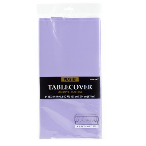 Lavender Plastic Table Cover