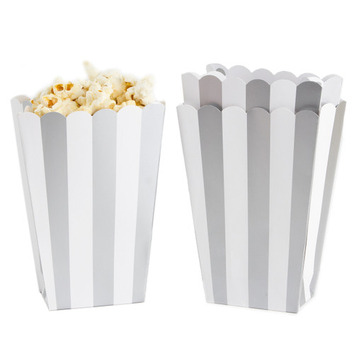 Silver Popcorn Box - 5CT