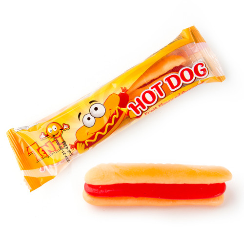 Gummy Hot Dog Candy - 24CT Gummy Hot Dog Candy - 24CT