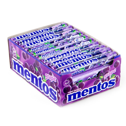 Mentos Grape Candy Rolls - 40CT Case Mentos Grape Candy Rolls - 40CT Case