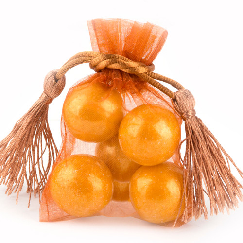 Copper Mesh Favor Bags With Tassels - 12CT