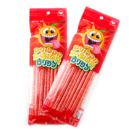 Extra Long Sour Sticks - Strawberry 
