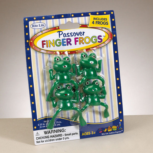 Passover Finger Frogs - Set of 4 Passover Finger Frogs - Set of 4