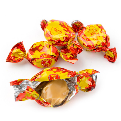 Butter Toffee Chewy Candy Filled With Peanut Butter - 1 LB Bag