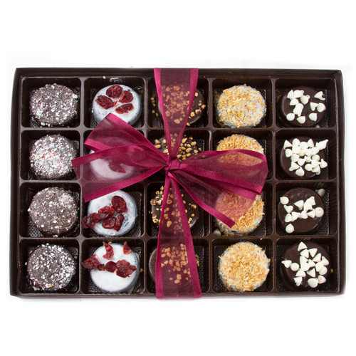 5 Variety Chocolate Cookies Gift Box - 20CT