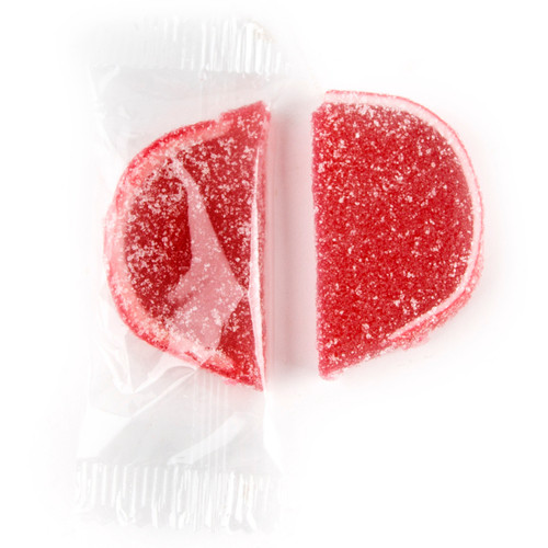 Large Wrapped Red Raspberry Jelly Fruit Slices