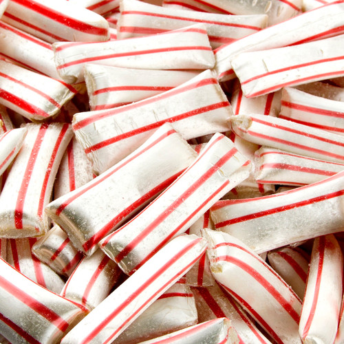 Holiday Mint Filled Candy Straws