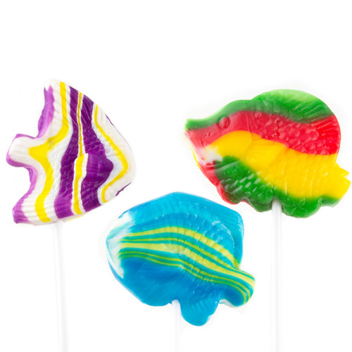 Assorted Fish Lollipops - 15 CT Assorted Fish Lollipops - 15 CT