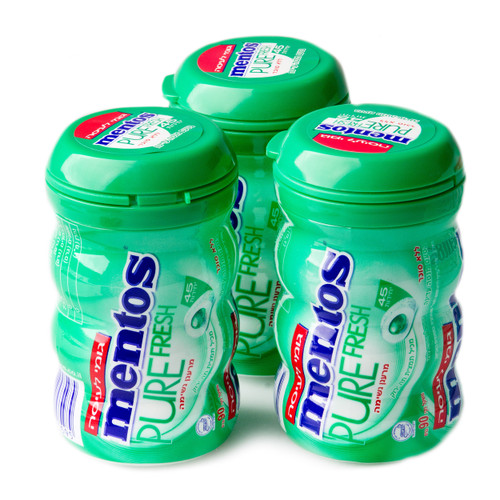 Mentos Pure Fresh Spearmint Sugar Free Gum 45pcs - 6CT Mentos Pure Fresh Spearmint Sugar Free Gum 45pcs - 6CT